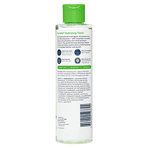 CeraVe Hydrating Toner: Face, Non-Alcoholic, Sensitive Dry Skin