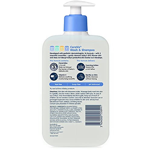 CeraVe Baby 2-in-1 Wash & Shampoo 16oz