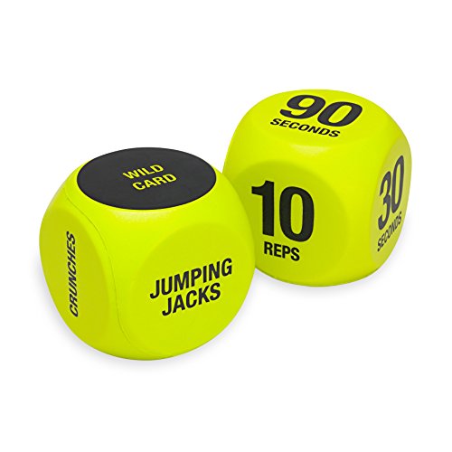 SPRI Exercise Dice - Group Fitness Game with Carrying Bag