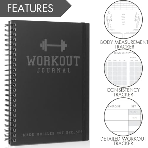 Fitness Journal for Crushing Gym Goals - Workout Planner