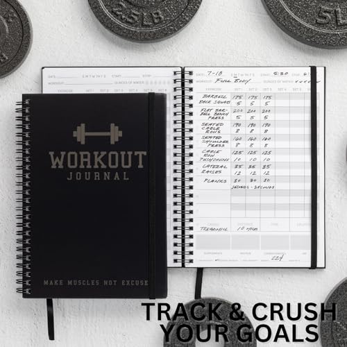 Fitness Journal for Crushing Gym Goals - Workout Planner