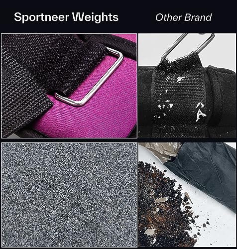 Sportneer Adjustable Ankle Weights Set for Gym and Walking