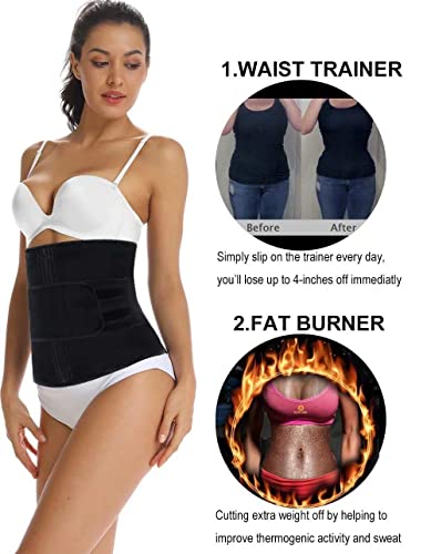 HOPLYNN Neoprene Sweat Waist Trainer for Women, Plus Size