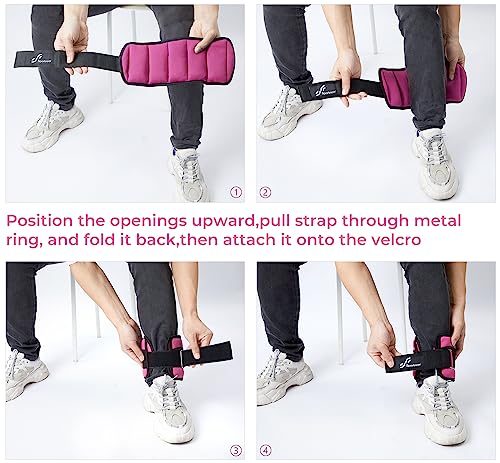 Sportneer Adjustable Ankle Weights Set for Gym and Walking
