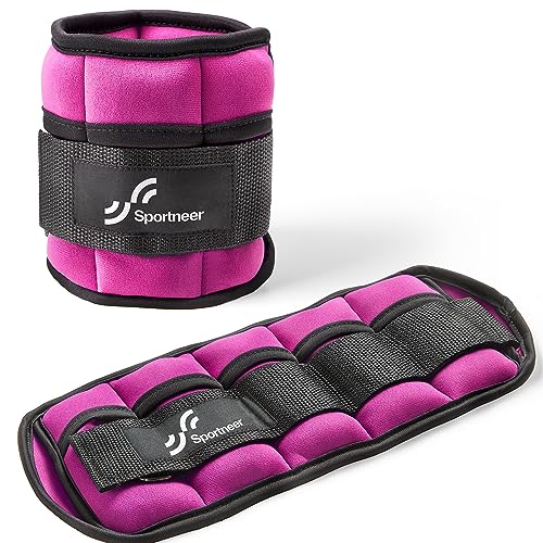 Sportneer Adjustable Ankle Weights Set for Gym and Walking