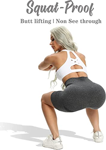 OQQ Women's High Waist Workout Shorts, Butt Lifting
