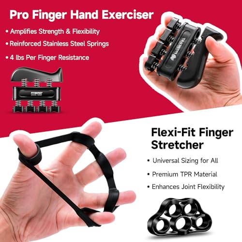 FitBeast Grip Strengthener Set - 5 Pack Adjustable