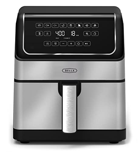 BELLA 8 Qt Digital Air Fryer, TurboCrisp, Preset