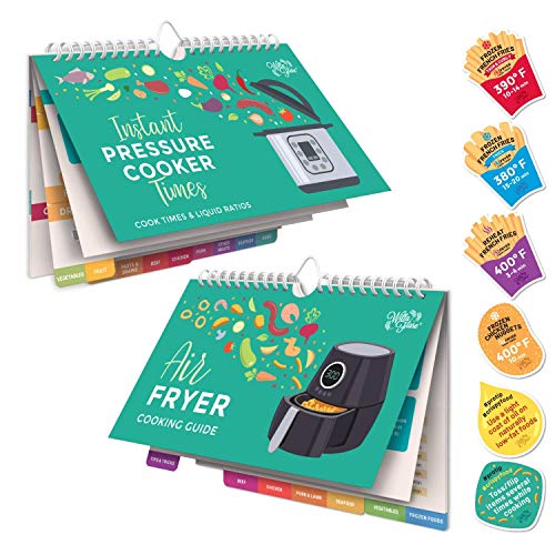 Magnetic Cheat Sheets for Air Fryer & Pressure Cooker