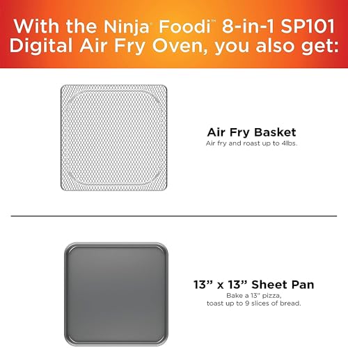 Ninja SP101 Digital Air Fryer Countertop Oven Silver