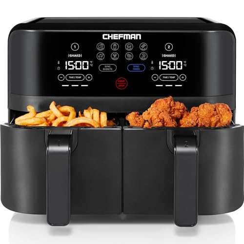 Chefman TurboFry Touch Dual Air Fryer - Double Basket
