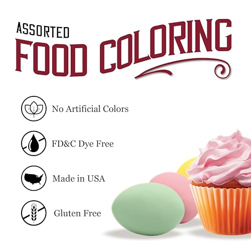 Watkins Assorted Food Coloring Set, .3 oz Each