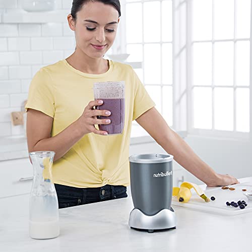 Gray Nutribullet Personal Blender: Shakes, Smoothies, Food Prep