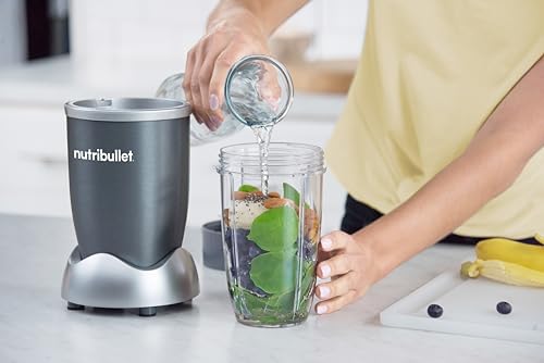 Gray Nutribullet Personal Blender: Shakes, Smoothies, Food Prep