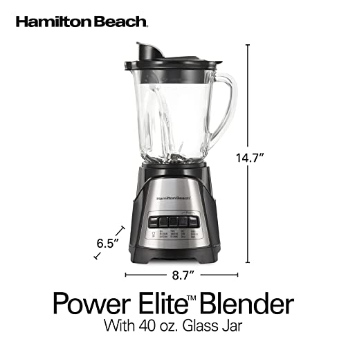 Hamilton Beach Power Elite Blender for Shakes and Smoothies