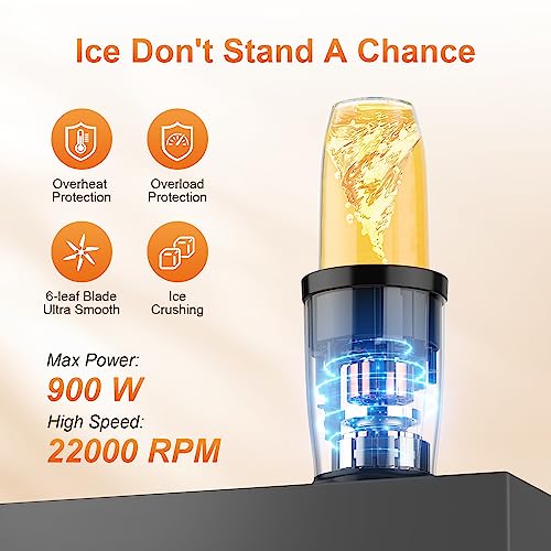 KOIOS PRO 900W Personal Blender for Shakes & Smoothies