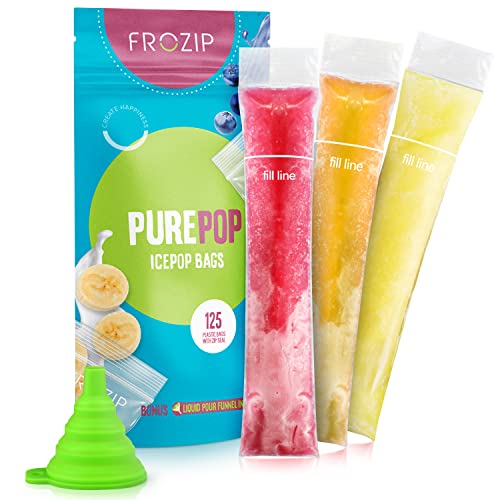 Frozip 125 Disposable Ice Popsicle Mold Bags | BPA-Free