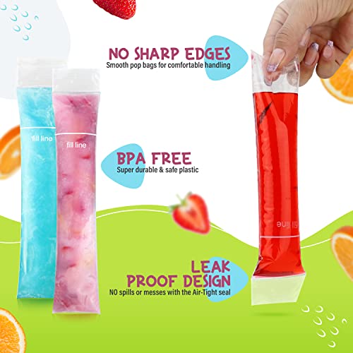 Frozip 125 Disposable Ice Popsicle Mold Bags | BPA-Free