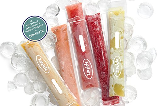 Zipzicle 100 Recyclable Ice Popsicle Mold Bags BPA-free