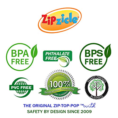 Zipzicle 100 Recyclable Ice Popsicle Mold Bags BPA-free