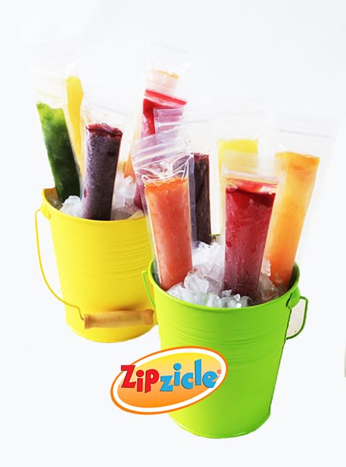 Zipzicle 100 Recyclable Ice Popsicle Mold Bags BPA-free