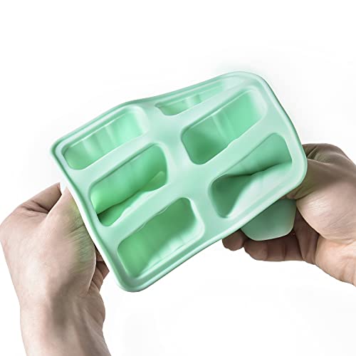 6-Pack Silicone Popsicle Molds - BPA-Free, Easy Release