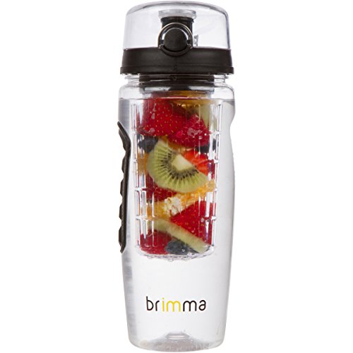 32 oz Brimma Fruit Infuser Water Bottle - Gym, Camping, Travel