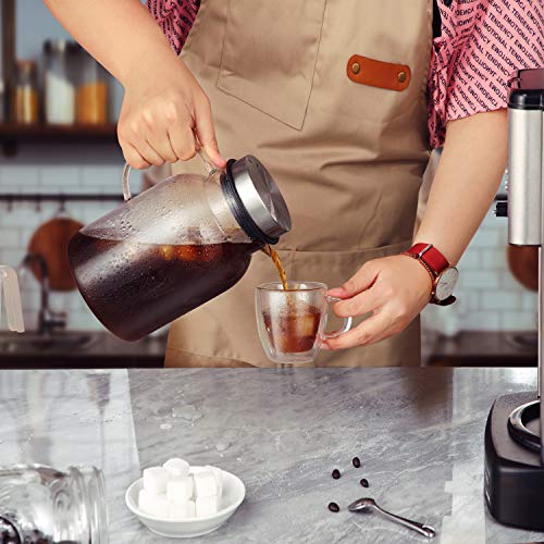 Glass Fruit Infuser Water Pitcher, High Heat Resistance