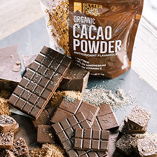 BetterBody Organic Cacao Powder, Chocolate Flavor, Non-GMO, Gluten-Free