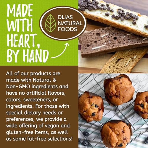DIJAS Fat Free Almond Anise Biscotti Cookie