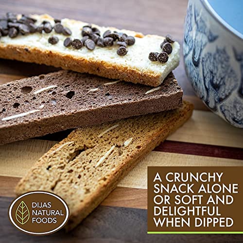 DIJAS Fat Free Almond Anise Biscotti Cookie