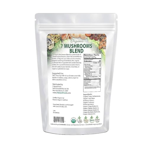 Z Natural Foods Organic 7 Mushroom Blend 1 lb