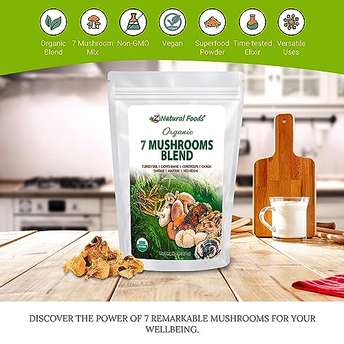 Z Natural Foods Organic 7 Mushroom Blend 1 lb