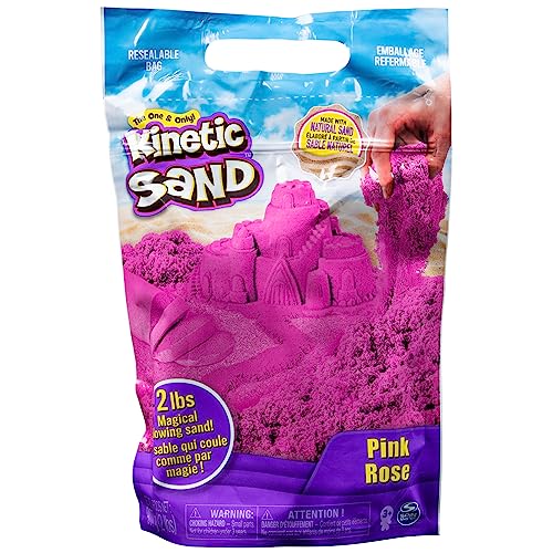 Pink Kinetic Sand: Moldable Sensory Play for Ages 3+