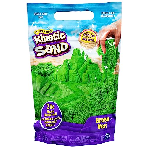 Kinetic Sand Sensory Play Toys, Green, 2lb
