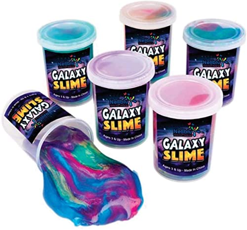 6 Pack Galaxy Slime Kit - Unicorn Party Favors