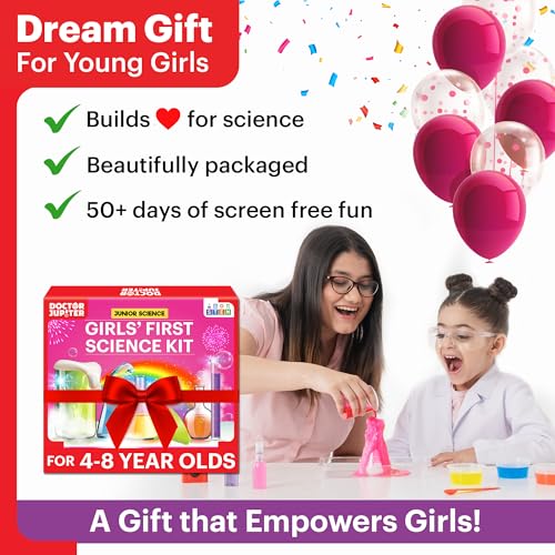 Science Experiment Kit for 4-8 Year Old Girls