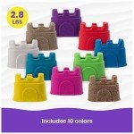 Kinetic Sand, 10-Colour Castle Containers – Non-Toxic Educational Toy