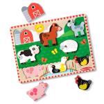 Farm Wooden Chunky Puzzle - Animal Toys for Toddlers