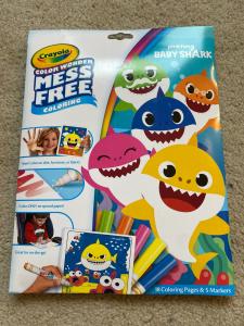 Crayola Baby Shark Color Wonder Pages: Mess-Free Toddler Coloring
