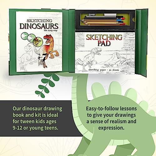 Dinosaur Sketching Kit: Learn Art with SpiceBox