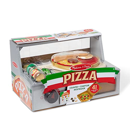 Melissa & Doug Pizza Counter Play Set - 41 pcs