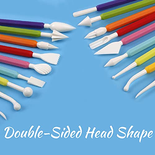 Wendergo 12-Piece Double-Ended Fondant Sculpting Tools for Cakes