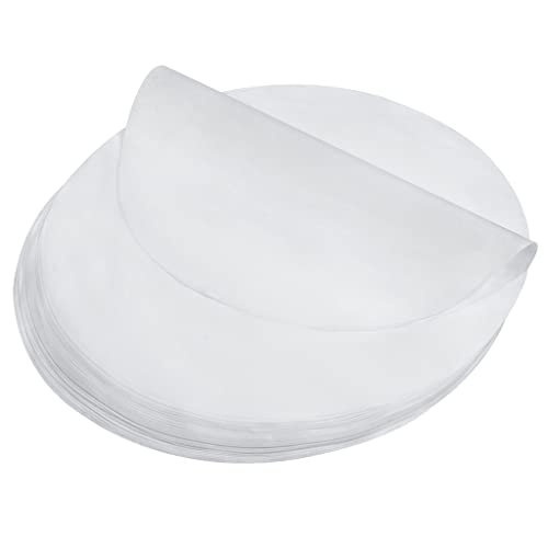 100 Pack 8-inch Round Cake Liners - Non-Stick Greaseproof Parchment