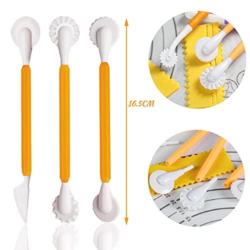 Wendergo 12-Piece Double-Ended Fondant Sculpting Tools for Cakes
