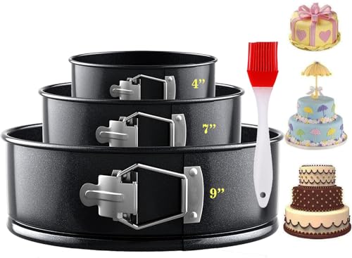 Non Stick Cake Tin Set with Quick-Release Latch