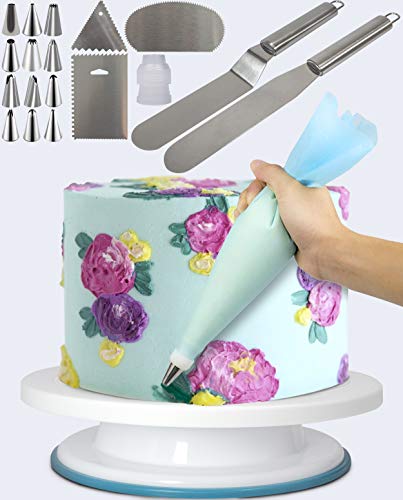 20 Piece Cake Decorating Set with Stand and Bag