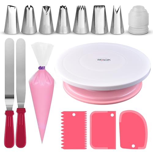 35PCs Cake Decorating Supplies Kit with Turntable Stand