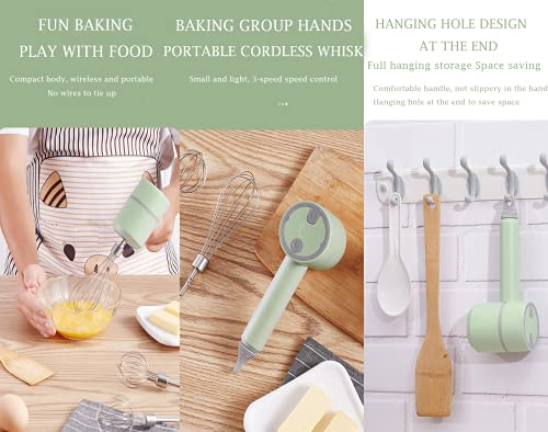 Portable Electric Hand Mixer for Cake Making & Coffee