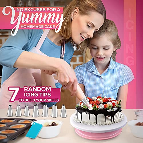 Springform Cake Tins Kit with Piping Bags & Nozzles